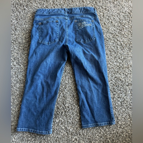 Women’s Harley Davidson Wide Leg Jeans Sz 12 - Picture 7 of 9